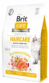 Kuiv kassitoit Brit Care Haircare Healthy & Shiny Coat Chicken & Salmon, 7 kg