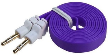 Mocco Flat Premium 3.5mm To 3.5mm AUX Cable 90cm Purple