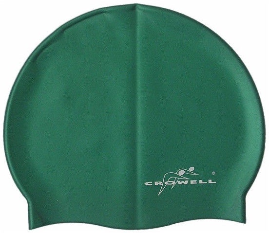 Шапочка для плавания Crowell, белый/зеленый