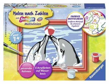 Ravensburger Painting By Numbers Dolphins 296880