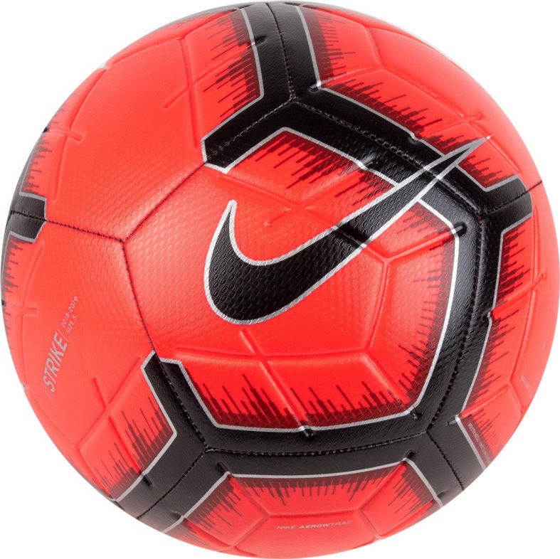 Nike Strike Soccer Ball Red/Black Size 5 - Ksenukai.lv