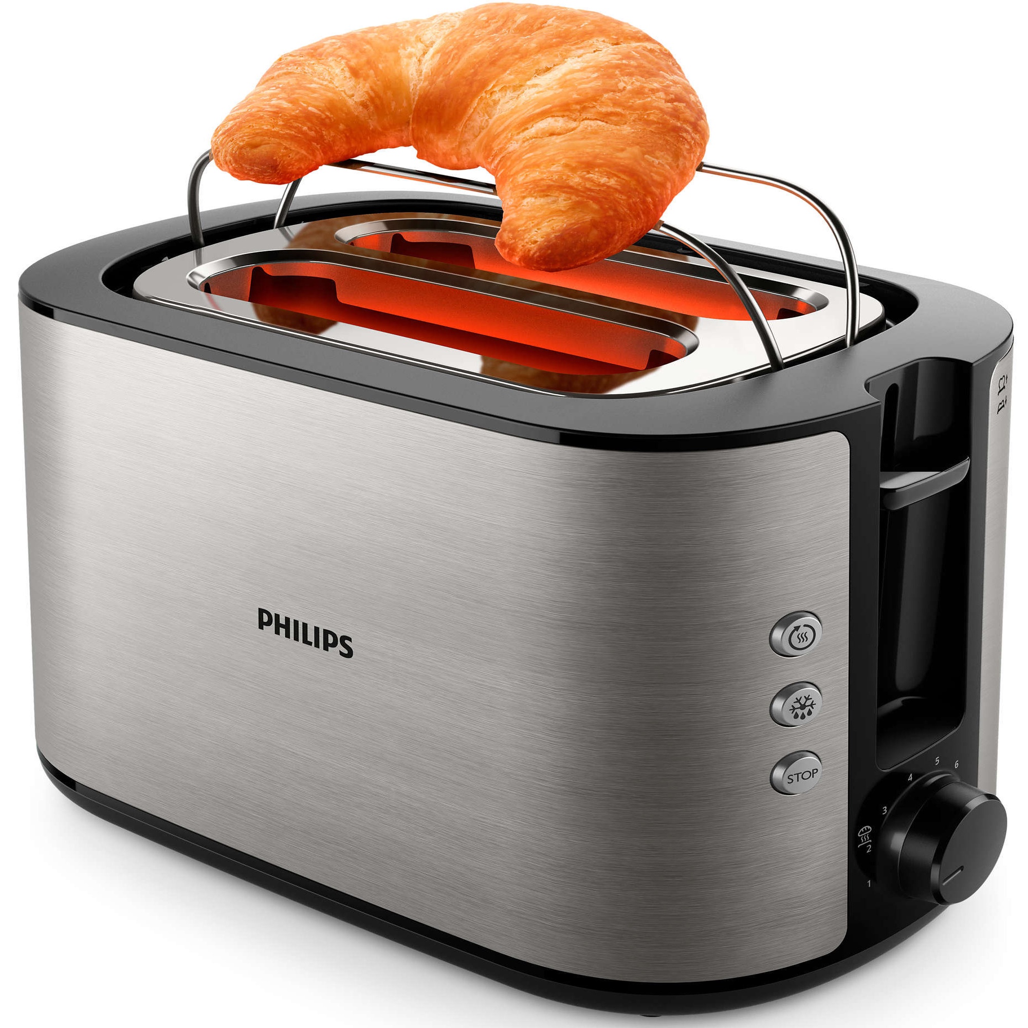Philips Toaster Viva Collection HD2650/90 Silver Senukai.lt