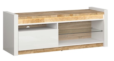TV-laud Alameda, valge/tamm, 147 cm x 46 cm x 55 cm