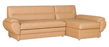 Bodzio Livonia Right Corner Folding Sofa Eco Leather Beige