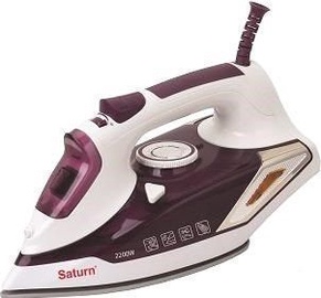 Утюг Saturn ST-HC7123, белый/фиолетовый