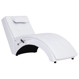 Tugitool VLX Massage Chaise Longue 281345, valge, 54 cm x 145 cm x 72 cm