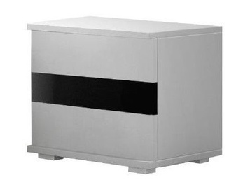 Idzczak Meble Lucca Night Stand White/Black