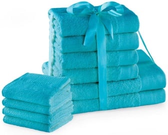 Набор полотенец для ванной AmeliaHome Amari 23895, голубой, 10 шт.