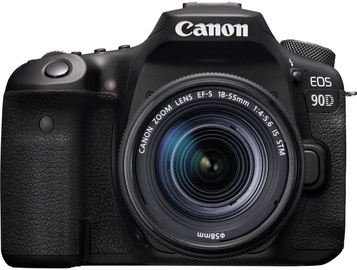 Veidrodinis fotoaparatas Canon EOS 90D + EF-S 18-55mm f/4-5.6 IS STM