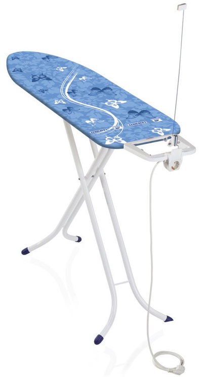 Гладильная доска Leifheit Air Board M Compact Plus, синий/белый, 1200x380 мм