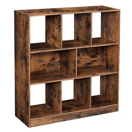 Songmics Bookcase Brown 86x28x94.5cm