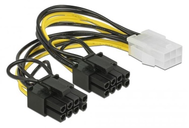Delock Cable PCI-e 6pin / PCI-e 6+2pin x 2 0.15m