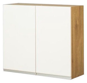 Верхний кухонный шкаф Bodzio Monia Dryer Cabinet 80 White/Brown, 800x310x720 мм