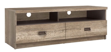 TV galds Black Red White Malcolm, pelēka/ozola, 1200x455x425 mm