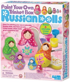 4M Paint Your Own Trinket Box Russian Dolls 4617