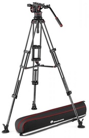 Manfrotto Nitrotech N12 Video Head With Twin Leg Tripod MS 100/75mm