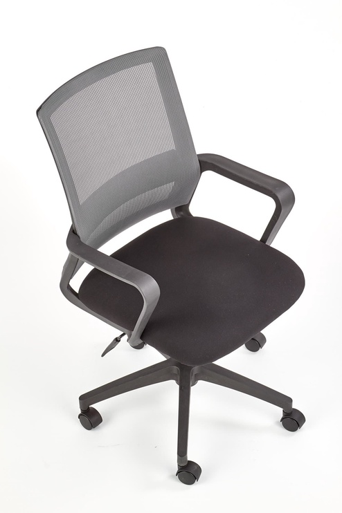 Biroja krēsls, 57 x 56 x 91 - 100 cm, melna/pelēka