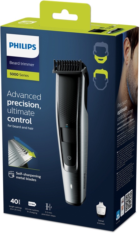 Набор для бритья бороды Philips 5000 BT5522/15, li-ion