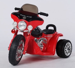 Žaislinis akumuliatorinis motociklas Police Red WDJT568