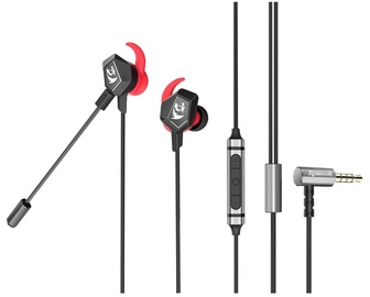 Игровые наушники Redragon Bomber Elite E300 in-ear, черный/красный