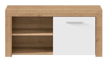 Apavu plaukts Black Red White Balder Riviera Oak/White Gloss, 900x365x440 mm