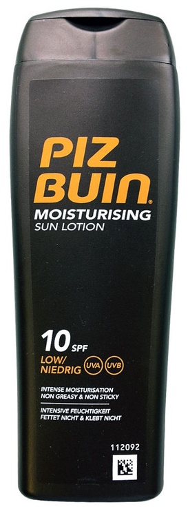 Apsauginis kūno pienelis nuo saulės Piz Buin Moisturising Sun SPF10, 200 ml