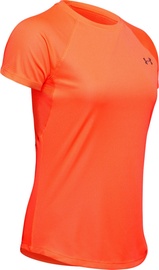 Under Armour Womens Speed Stride Short Sleeve Shirt 1326462-836 Orenge L