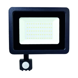 Prožektors, 50 W, 4500 lm, 4000 °K, IP65, melna