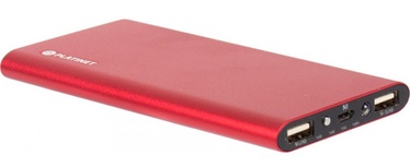 Platinet Li-Po Power Bank 2xUSB w/ Flashlight 8000mAh Red