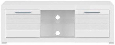 TV galds Black Red White Flames, balta, 1510x480x530 mm