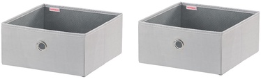 Leifheit Cloth Small Box 2PCS 27.5x28x13cm Grey/Combi System