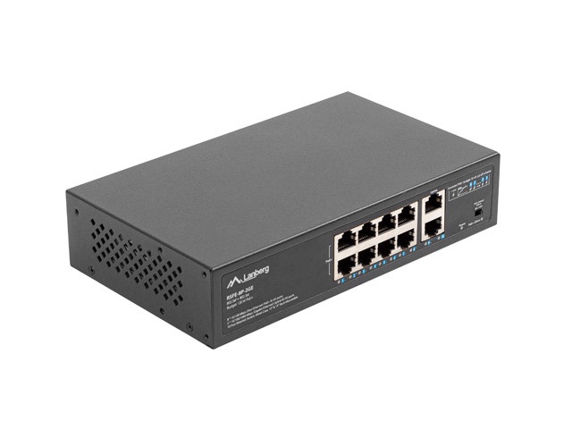 Коммутатор (Switch) Lanberg 8X 100MB POE+/2X 1GB