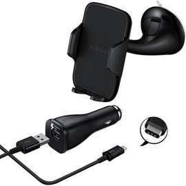 Samsung Car Holder + Charger + USB Type-C Cable Black