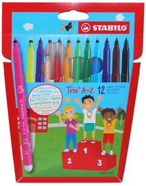 Stabilo Fibre-Tip Pens Trio A-Z 12pcs