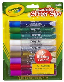 Клей с блестками Crayola, 9 шт.