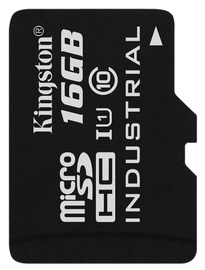 Карта памяти Kingston 16GB microSDHC UHS-I Class 10 Industrial Temperature Card + SD Adapter