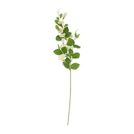 Искусственный цветок, белый/зеленый, 720 мм