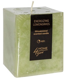 Ароматическая свеча Home4you Candle Energizing Lemongrass 7.5x7.5xH10