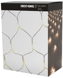 Elektriskā virtene DecoKing LED Grid, silti balta, 1x2 m