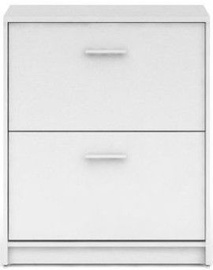 Batų spintelė Black Red White Nepo Plus White, 700x275x840 mm