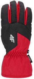 4F Mens Ski Gloves H4Z19 REM001 Red/Black Size L