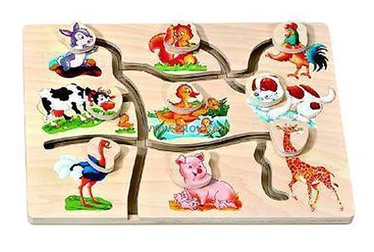 Dėlionė Wooden Farm HJ98254A