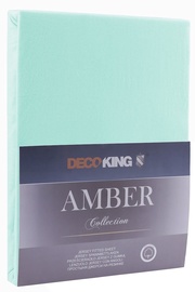Voodilina DecoKing Amber, sinine, kummiga