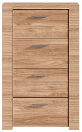 Black Red White Raflo Chest Of Drawers 35.5x59x96.5cm Walnut
