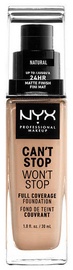 Tonālais krēms NYX Can't Stop Won't Stop CSWSF07 Natural, 30 ml