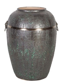 Home4you Leon Ceramic Vase 44cm Antique Green