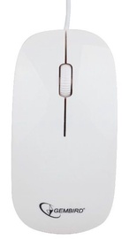 Kompiuterio pelė Gembird MUS-103 White, laidinė, optinė