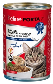 Feline Porta 21 Cat Wet Food w/ Tuna & Beef 400g