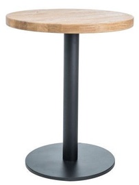 Pusdienu galds Signal Meble Puro II Oak Black, 600x600x760 mm