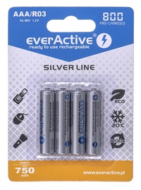 Аккумуляторные батарейки Everactive, AAA, 4 шт.